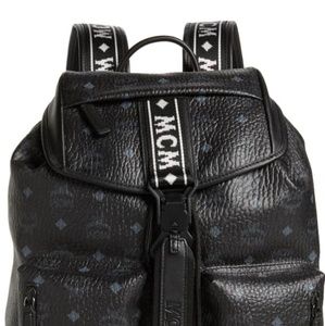 MCM Raymonde Visetos Faux Leather Backpack